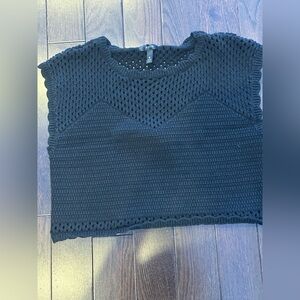 Aqua Black Knit top